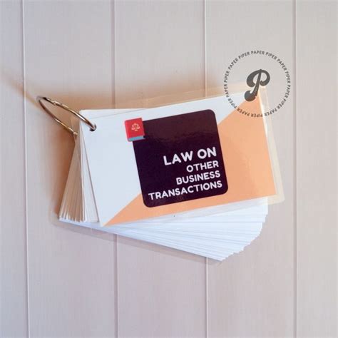 Law of Commercial Transaction Flashcards .